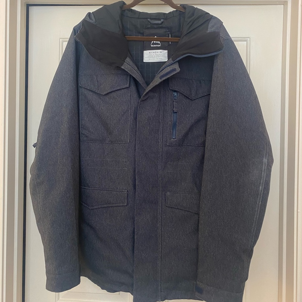 Burton Navy Snowboard Jacket Living Lining